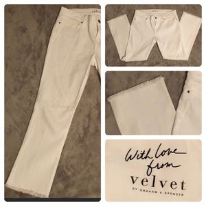Velvet by Graham & Spencer white jeans